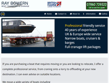 Tablet Screenshot of bargemovers.com